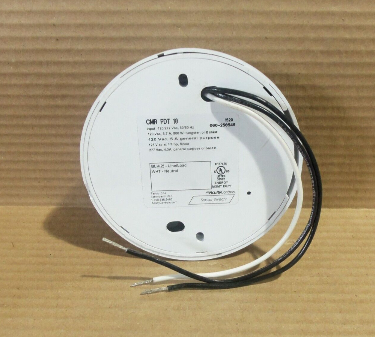 NEW SENSOR SWITCH CMR PDT 10 CEILING MOUNT OCCUPANCY SENSOR FIRE ALARM