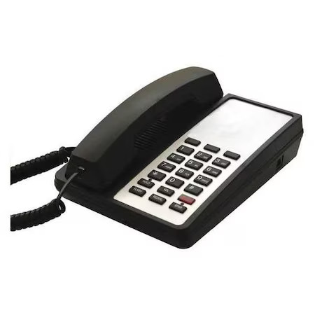 Bittel 123S-B Hospitality Telephone, Analog, Wall Or Desk Black