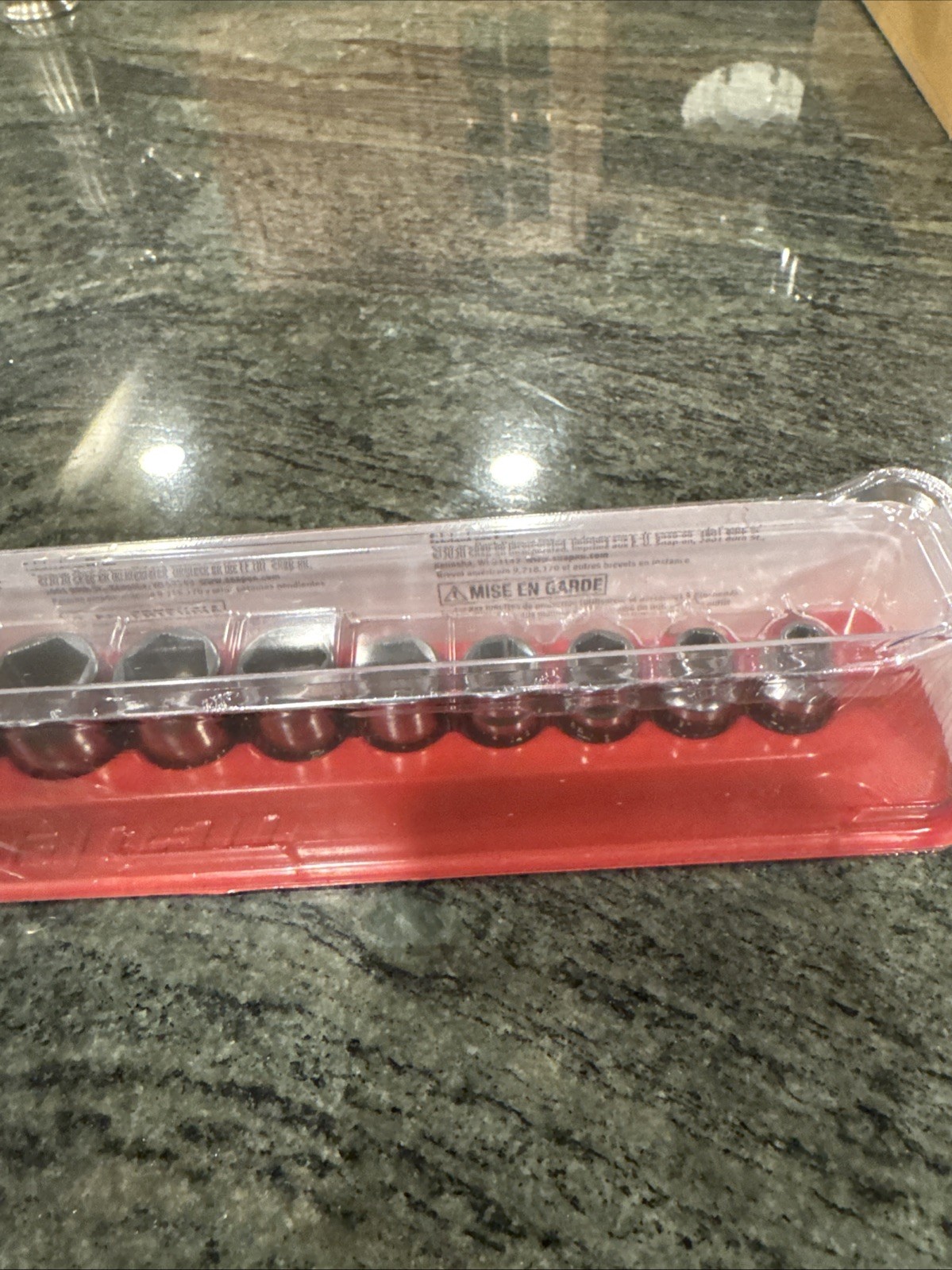 Snap On 211yfsy 11 pc 3/8” drive 6 point xtra shallow set 1/4”-7/8” sealed set
