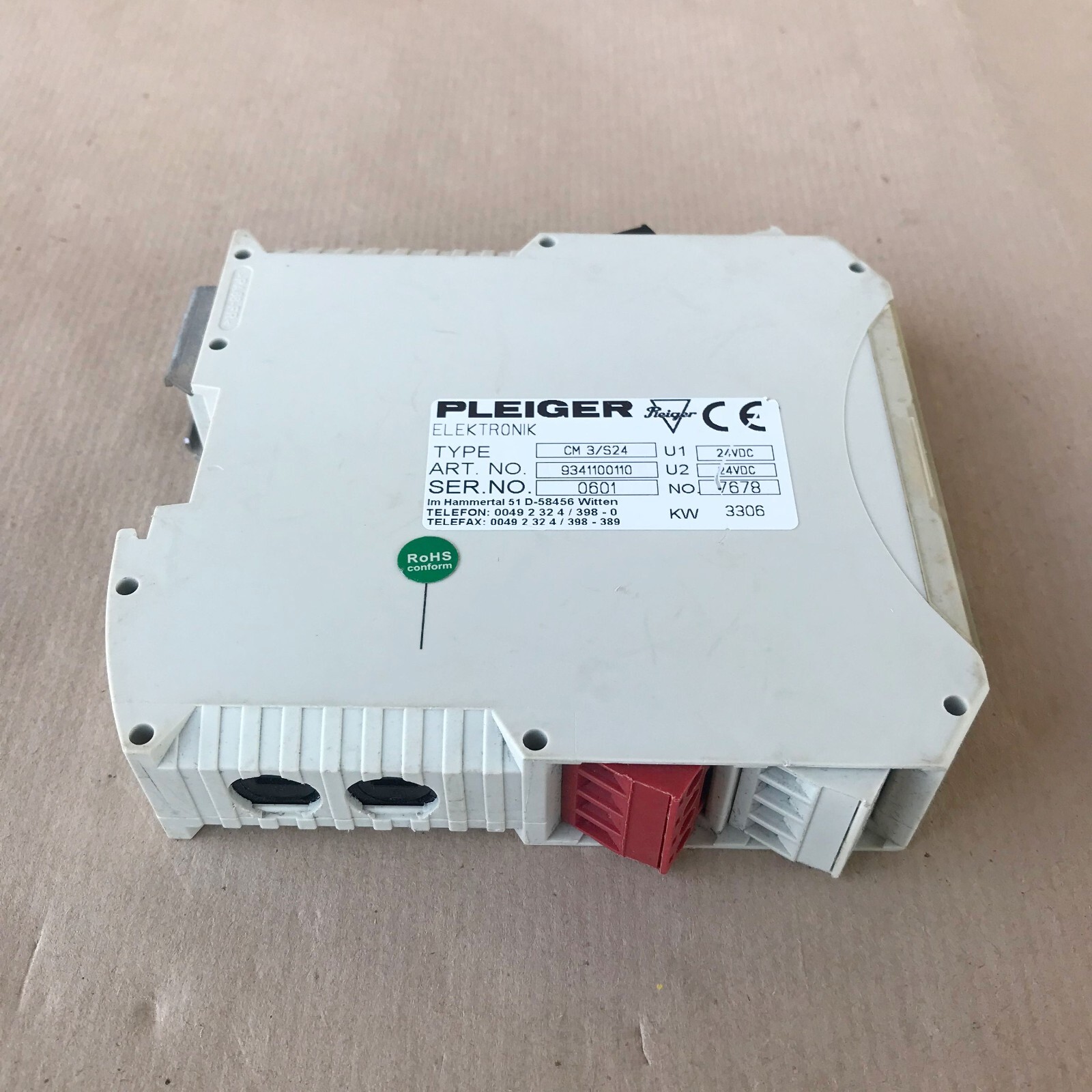 Pleiger CM3/S24 EHS Control Module 9341100110