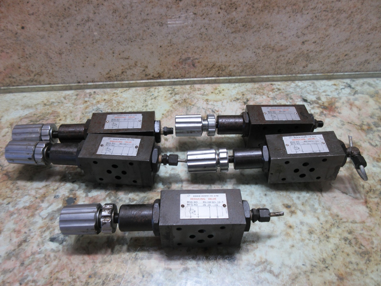 DAIKIN REDUCING VALVE MG-02P-03-30-1 MFG NO 30 39-15 CNC LOT OF 3 PIECES