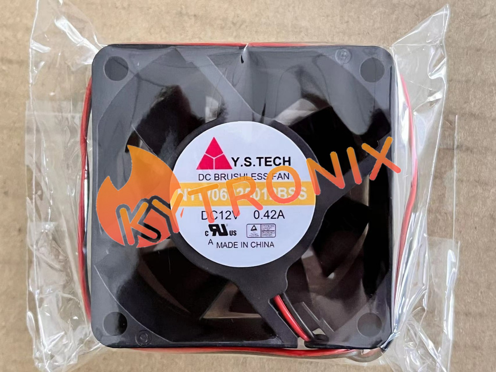 For Y.S.TECH 6025 NYW06025012BSS DC12V 0.42A 6CM 2pin cooling fan