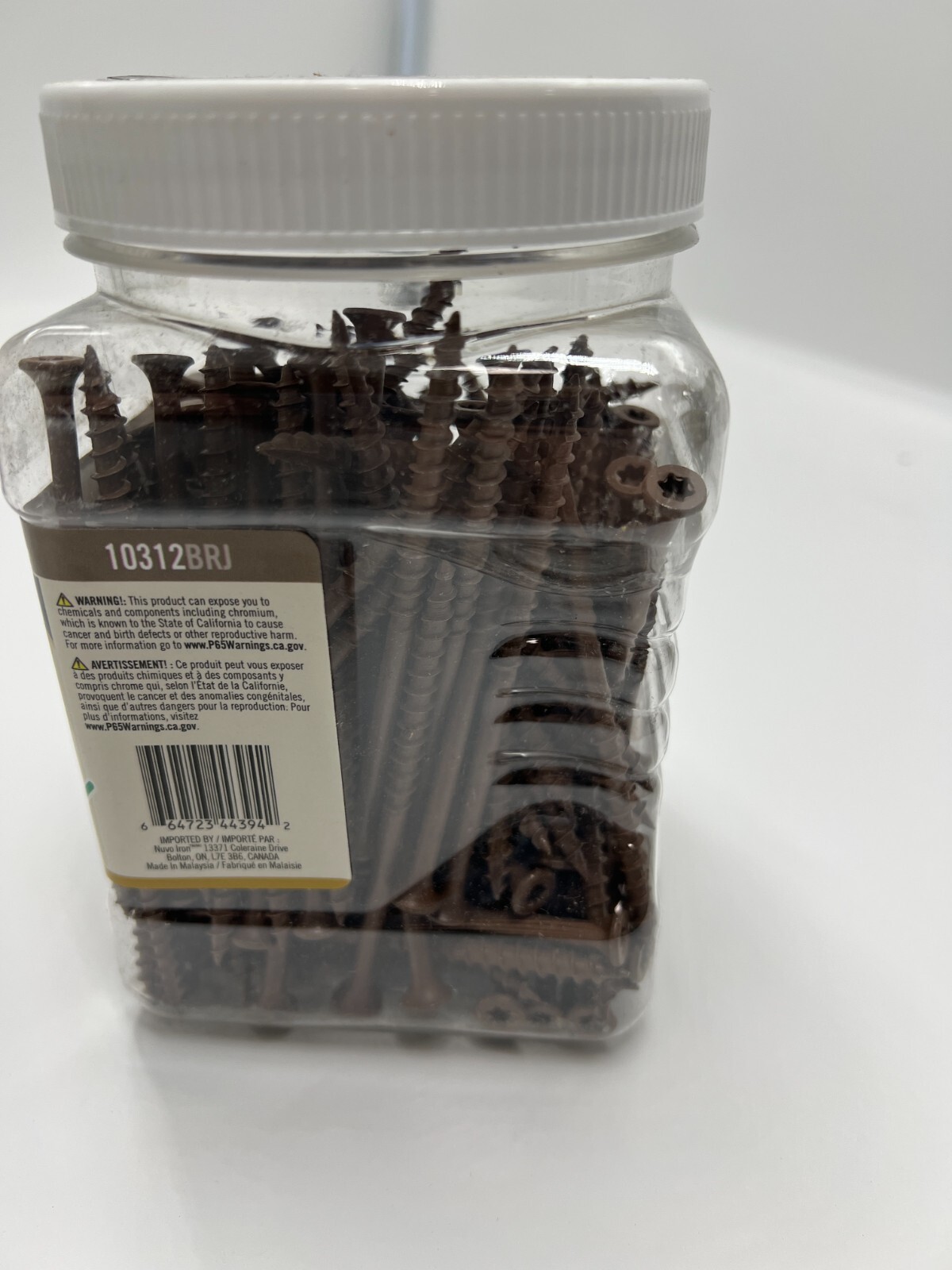 (QTY 150) Nuvo Iron #10 Screw 3 1/2″ Deck Screw Torx Head Brown