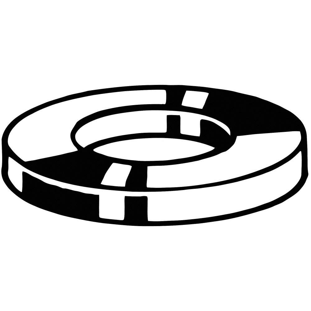 GRAINGER APPROVED M55930.100.0001 Flat Washer,316,SS,M10,18×1.6mm,100PK 54FV17