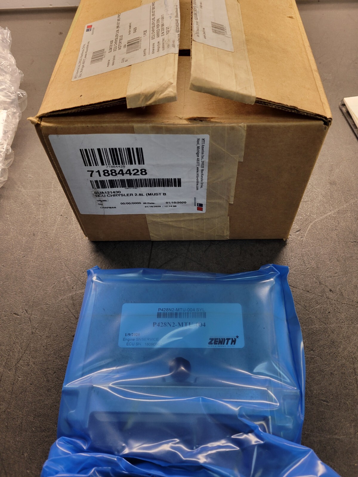 Zenith P428N2-MTU-004 Engine Control Module.