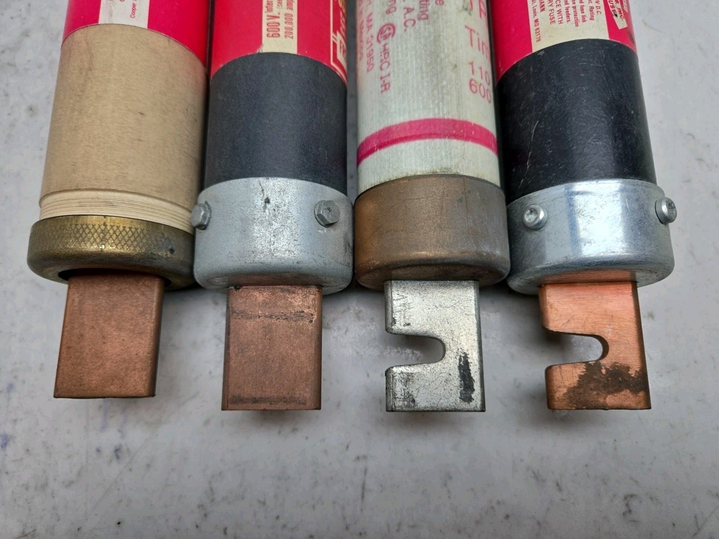 Mixed Lot of 4 K5 Fuses TRS110R FRS125 FRS-R-150 RES200 110A 125A 150A 200A