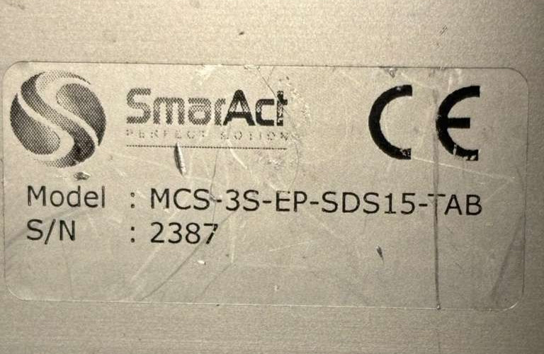 SmarAct MCS-3S-EP-SDS15-TAB Rotary Positioner w/ Sensor MCS-3CC-ETH-3TI-TAB