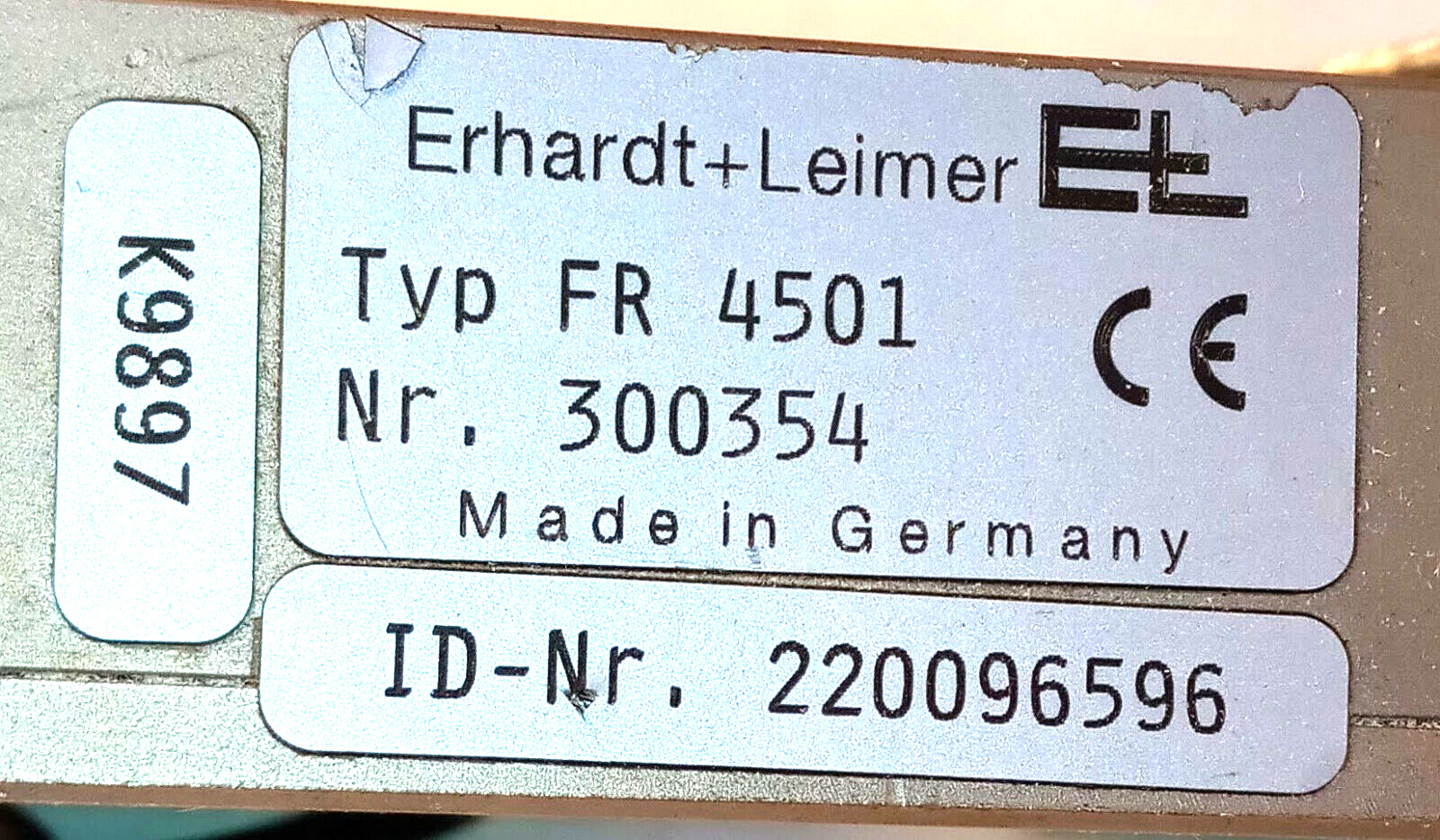 1 USED ERHARDT+LEIMER FR 4501 ***MAKE OFFER***