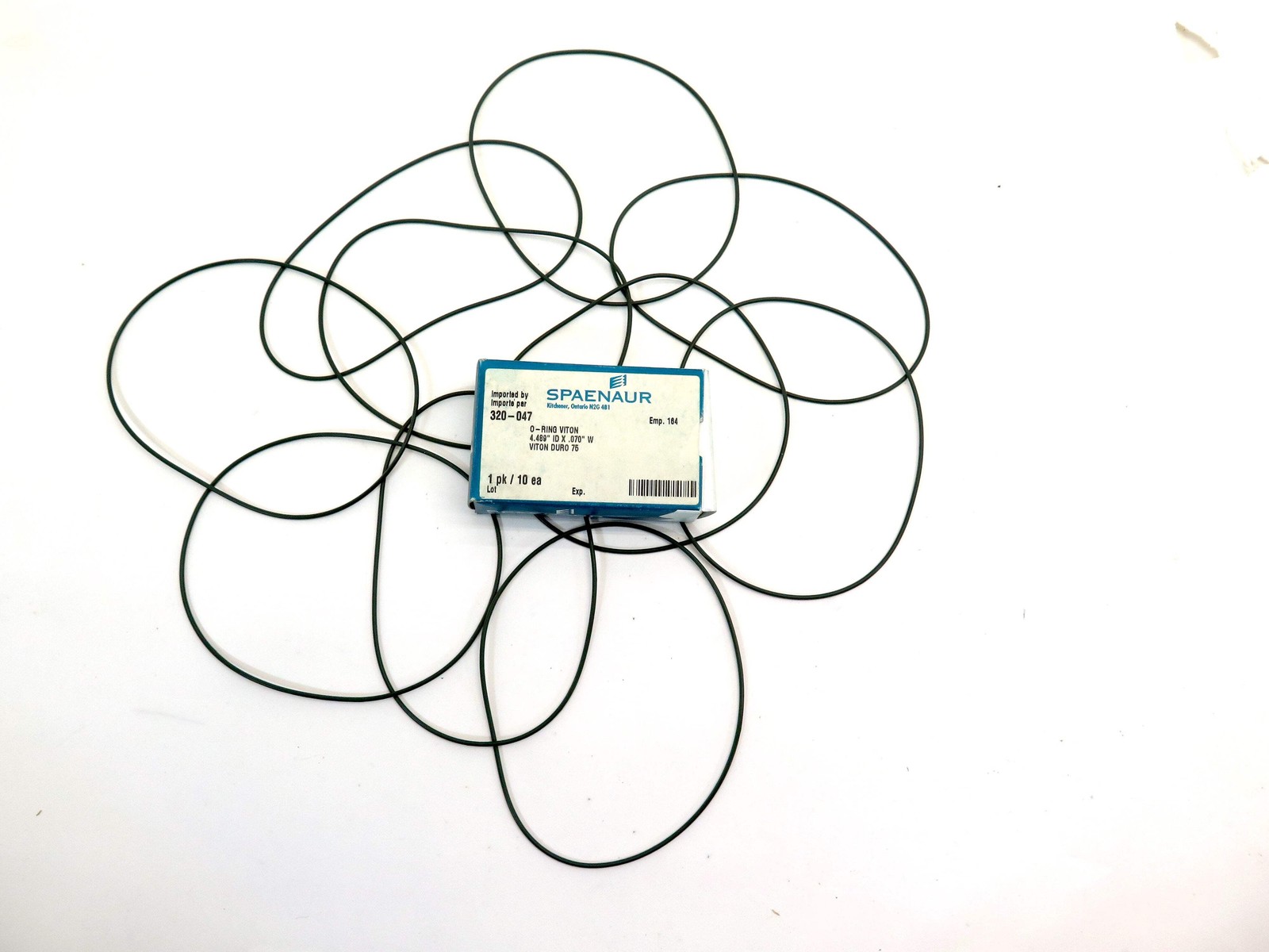 Spaenaur 320-047 O-Ring Viton Duro75 4.489″ ID X .070″ W. Lot of 10