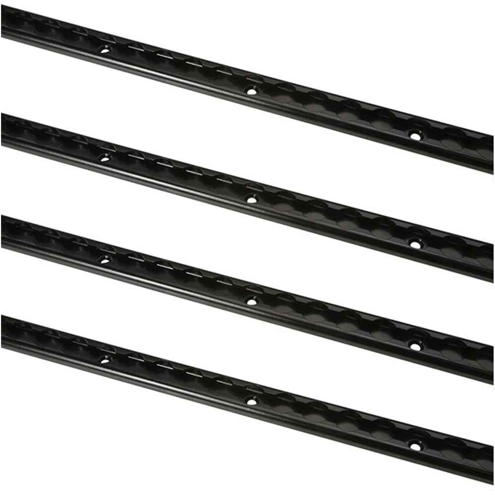 USCC 24″ Black L Track – Secure Motorcycles, ATVs, Utility Tractors – 4PK