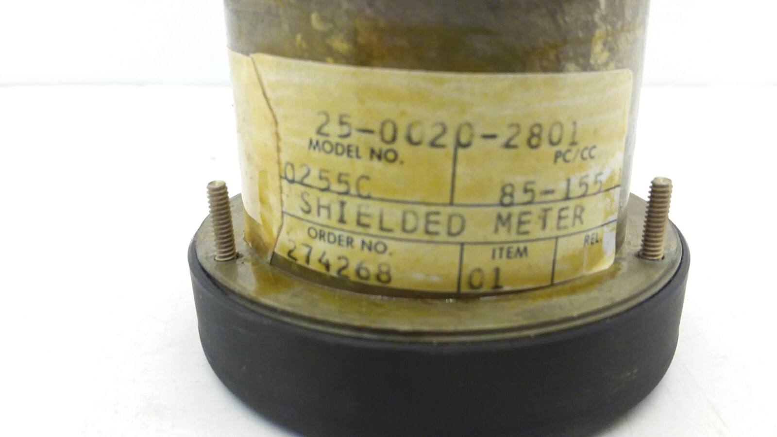 McGRAW-EDISON 25-0020-2801 SHIELDED PANEL METER 0-8%TCG