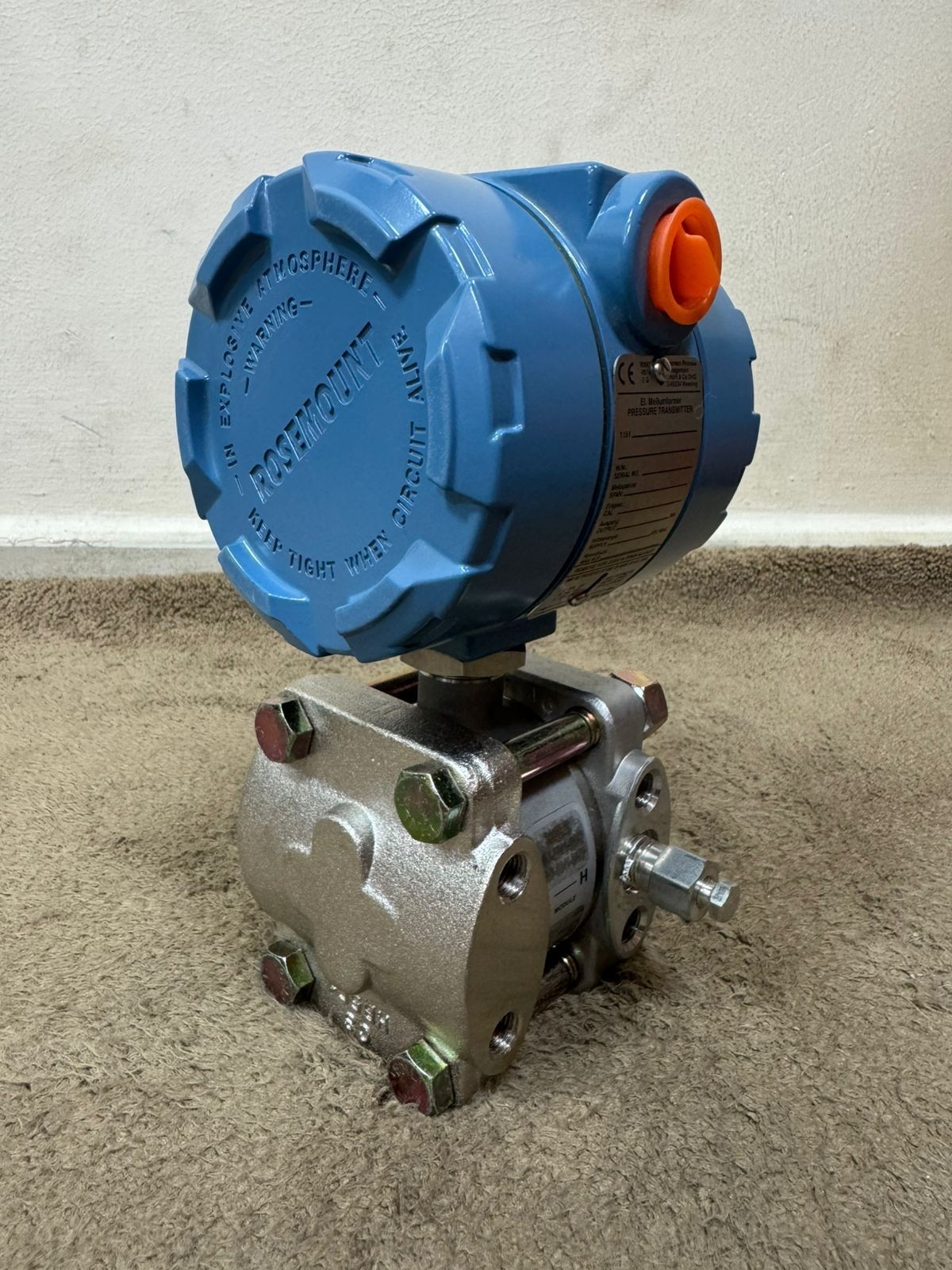 Rosemount / Pressure Transmitter / 1151GP7G22B1DF / W.P. 140BAR, Cal. 0-300PSI