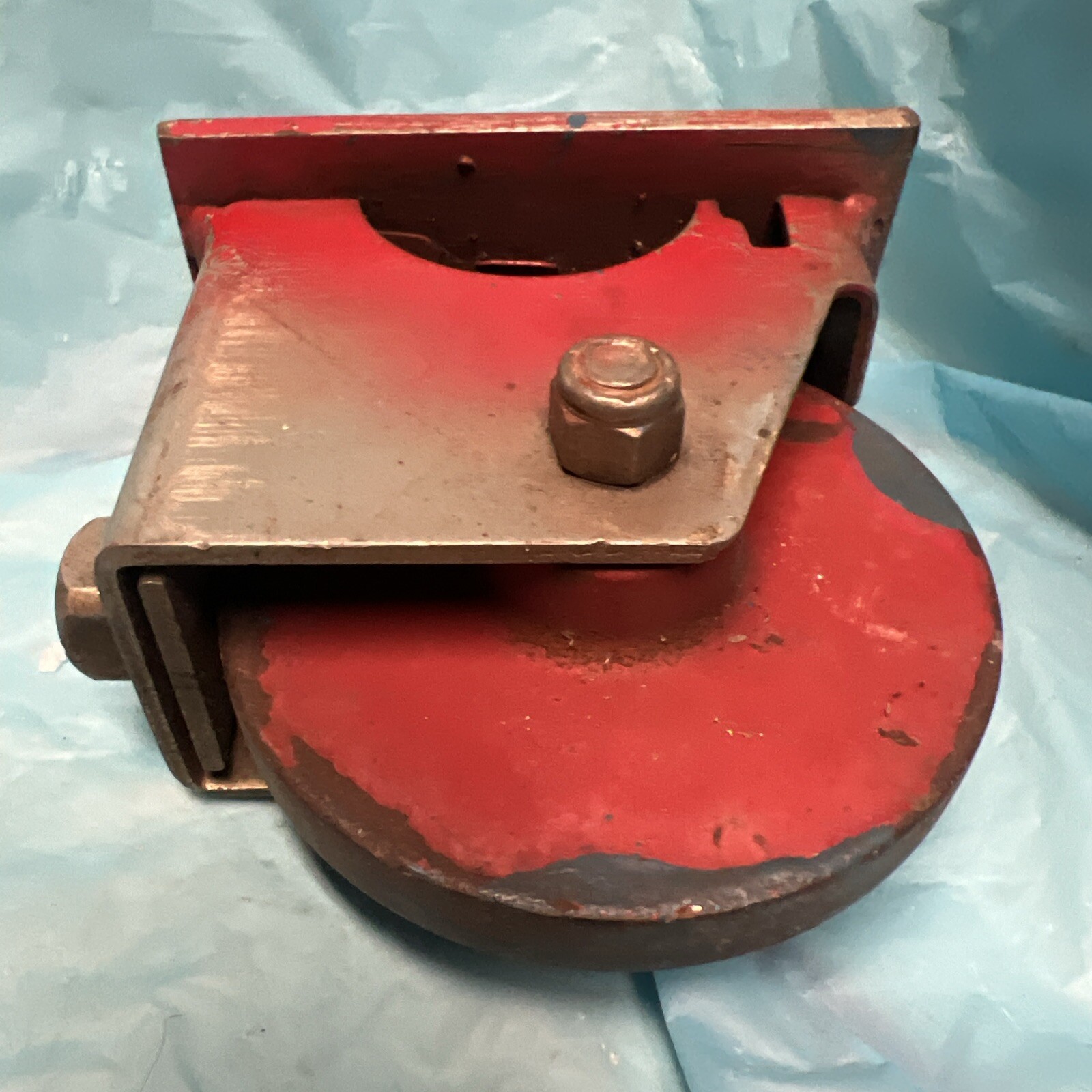 4 1/2″ Plated Swivel Metal Steel Caster -Machine Wheel EUC HEAVY DUTY IRON
