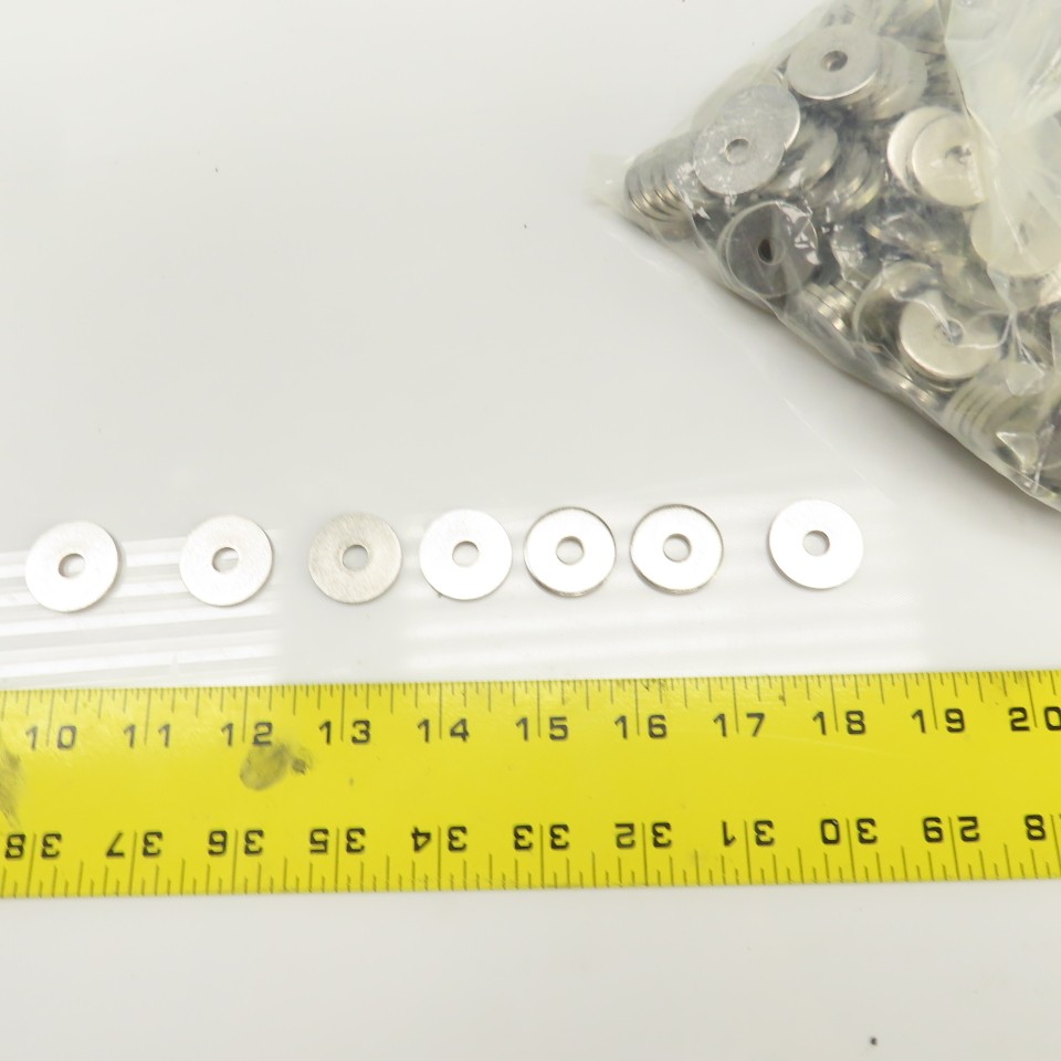1″ OD x 1/4″ ID Stainless Steel Flat Washer 0.1125″ + / – Thick Lot Of 1000+