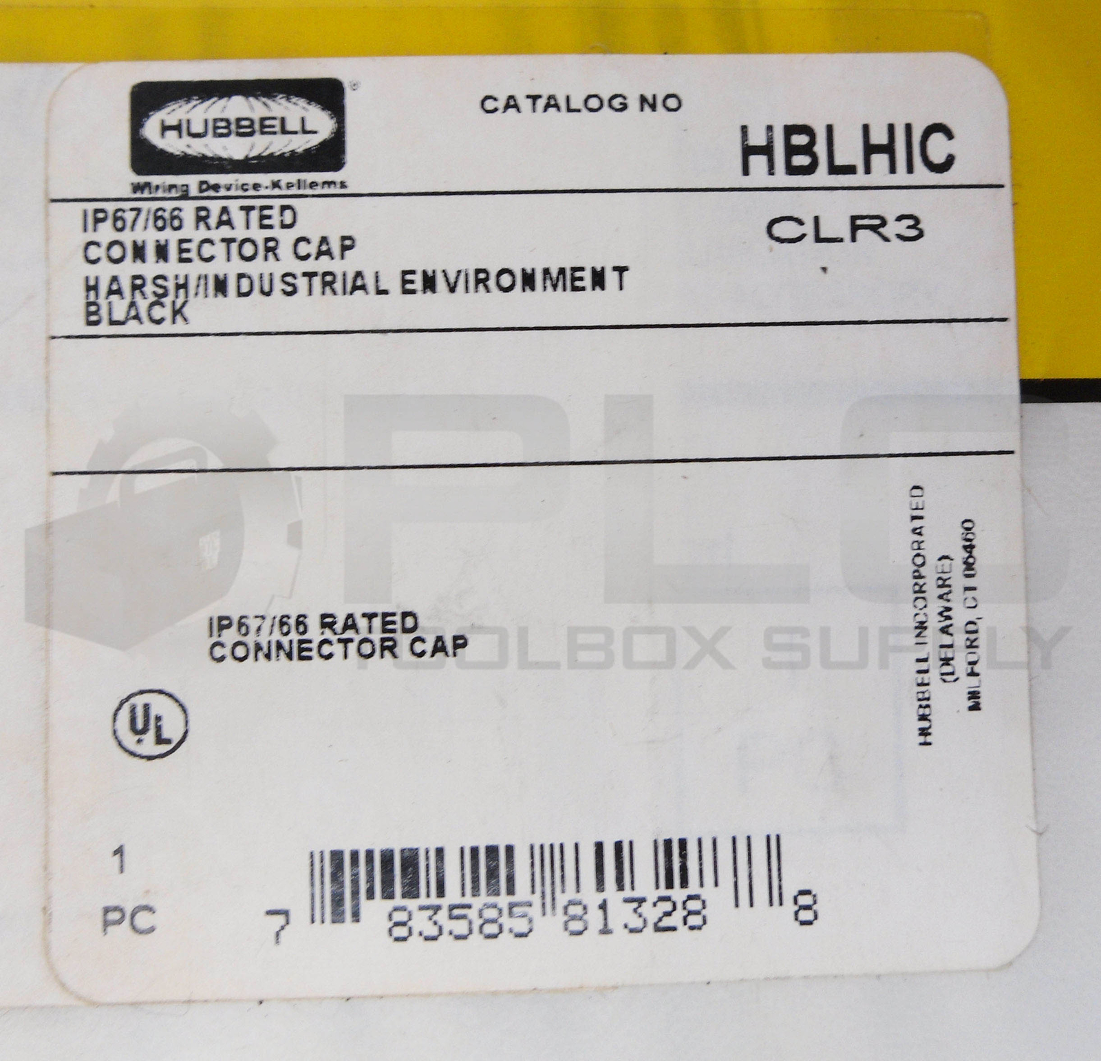 LOT OF 4 SEALED NEW HUBBELL HBLHIC INDUSTRIAL CONNECTOR CAP