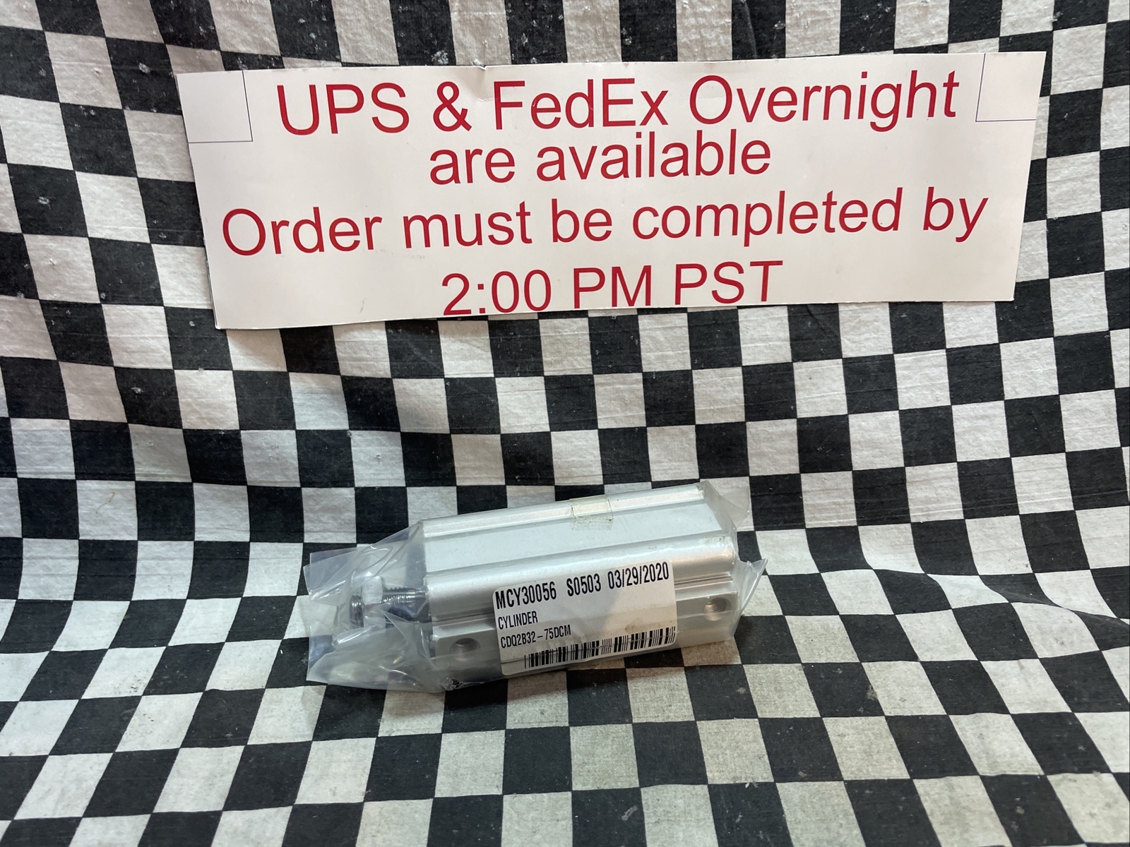 SMC CDQ2B32-75DCM, CDQ2B3275DCM, Compact pneumatic, SHIPSAMEDAY#1644T19