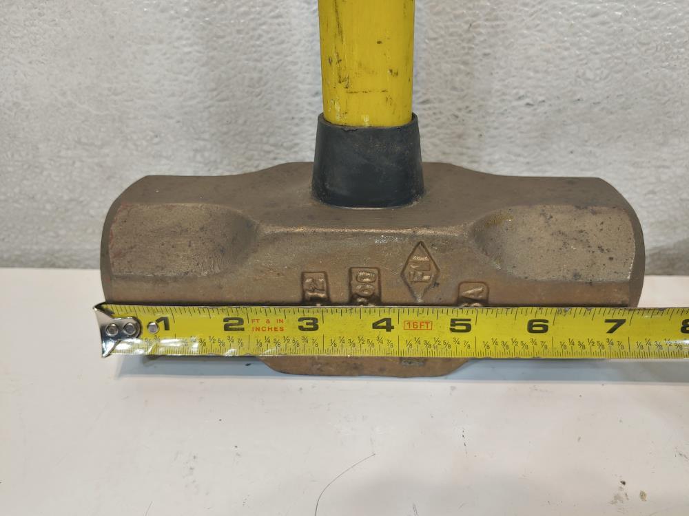 Ampco H-72 Aluminum Bronze, Fiberglass Handle Non-Sparking Sledge Hammer