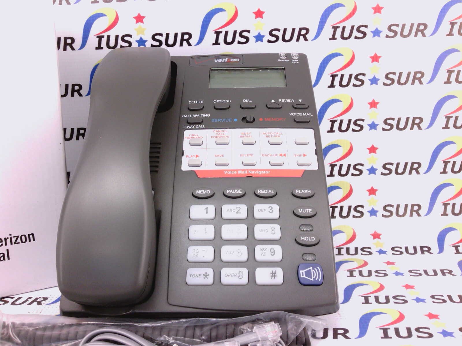 NSOP T708 BUSINESS SPEAKER CALLER ID VOICEMAIL 3 WAY CHARCOAL TELEPHONE PHONE