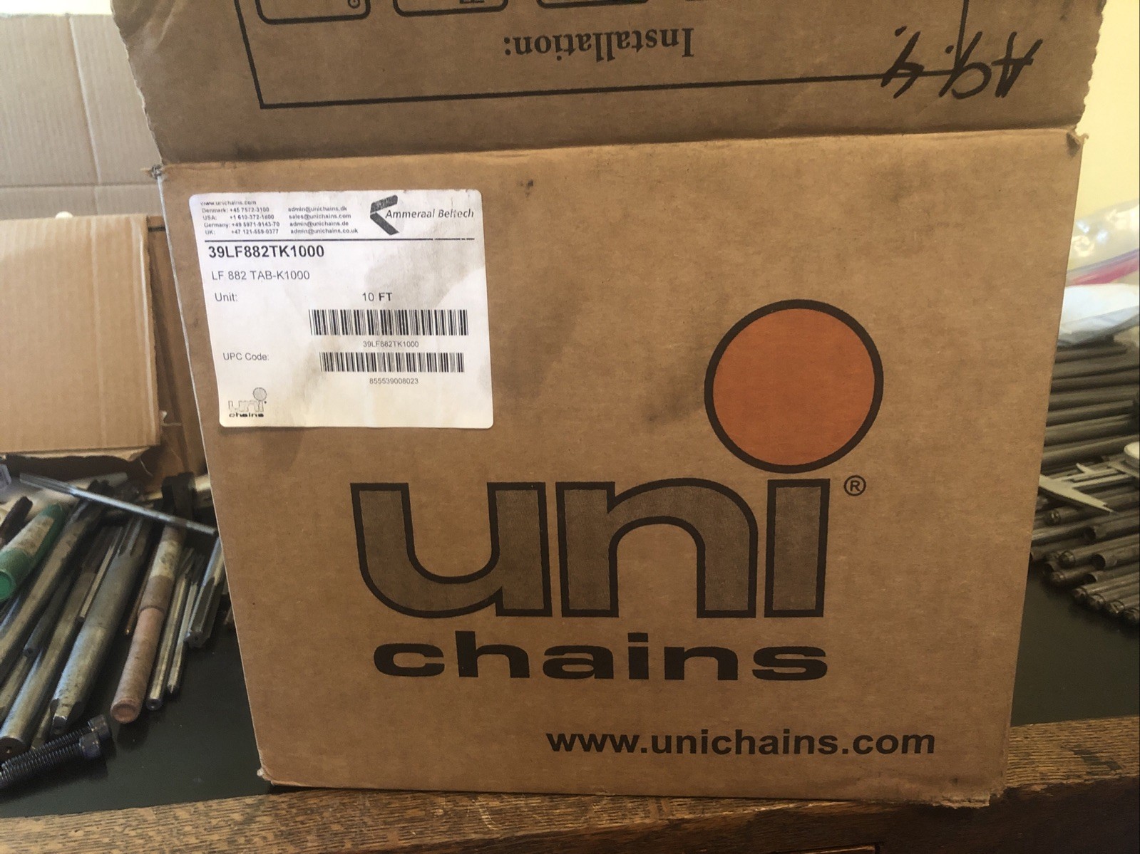 Uni Chains 39LF882TK1000 10ft Ammeraal Beltech OEM Table Top Chain NEW Open Box