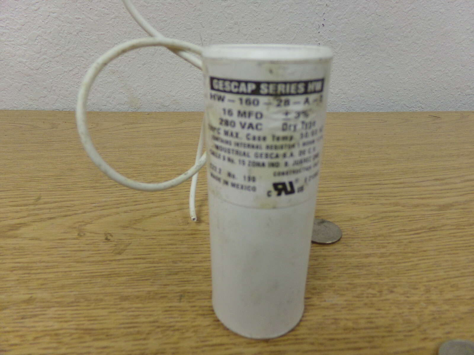 Gescap Series HW 16 MFD 280 VAC E210952 Capacitor *FREE SHIPPING*