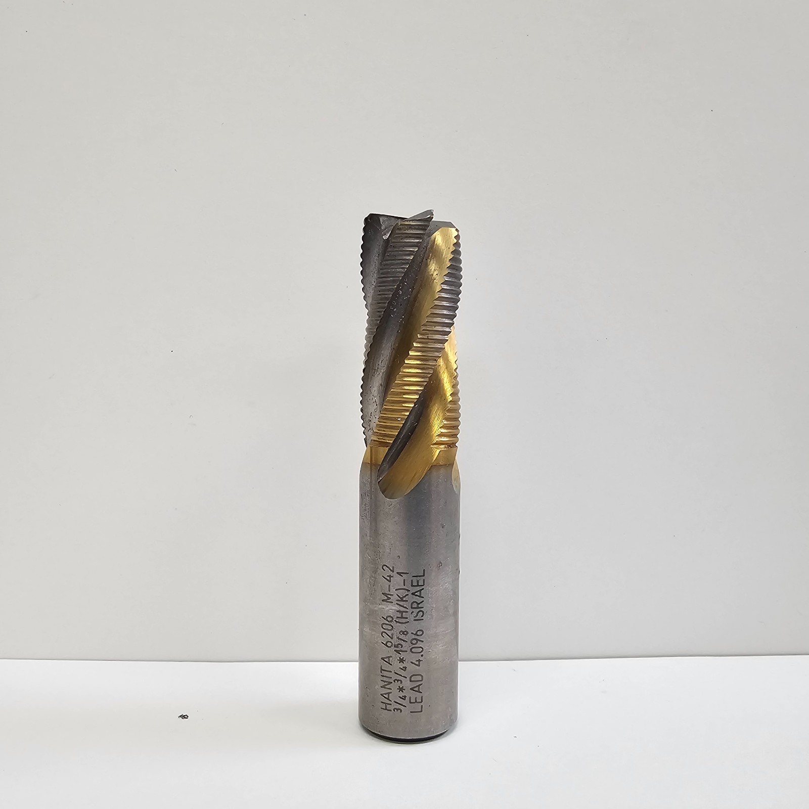 Hanita End Mill 4 Flute 6206 M-42 3/4″ x 3/4″ x 1-5/8″ (H/K)-1 Israel (used)