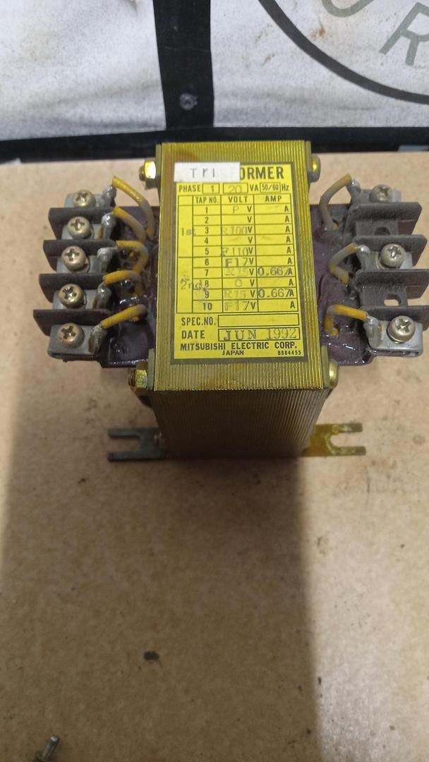MITSUBISHI BT-5128 TRANSFORMER 1PH 20VA 50/60Hz – GHB-45