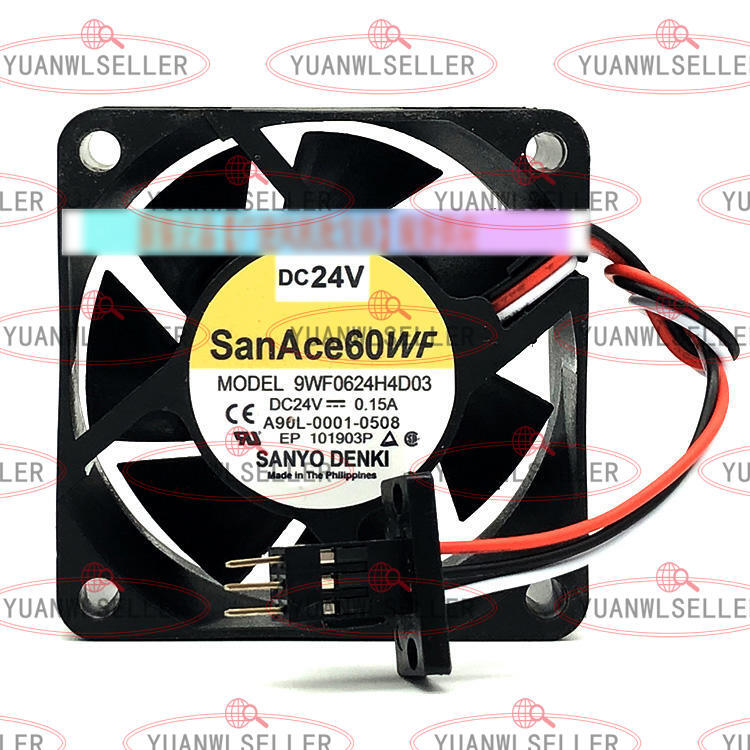 1PC For Sanyo 9WF0624H4D03 Fan DC24V 0.15A 3pin for FANUC A90L-0001-0508