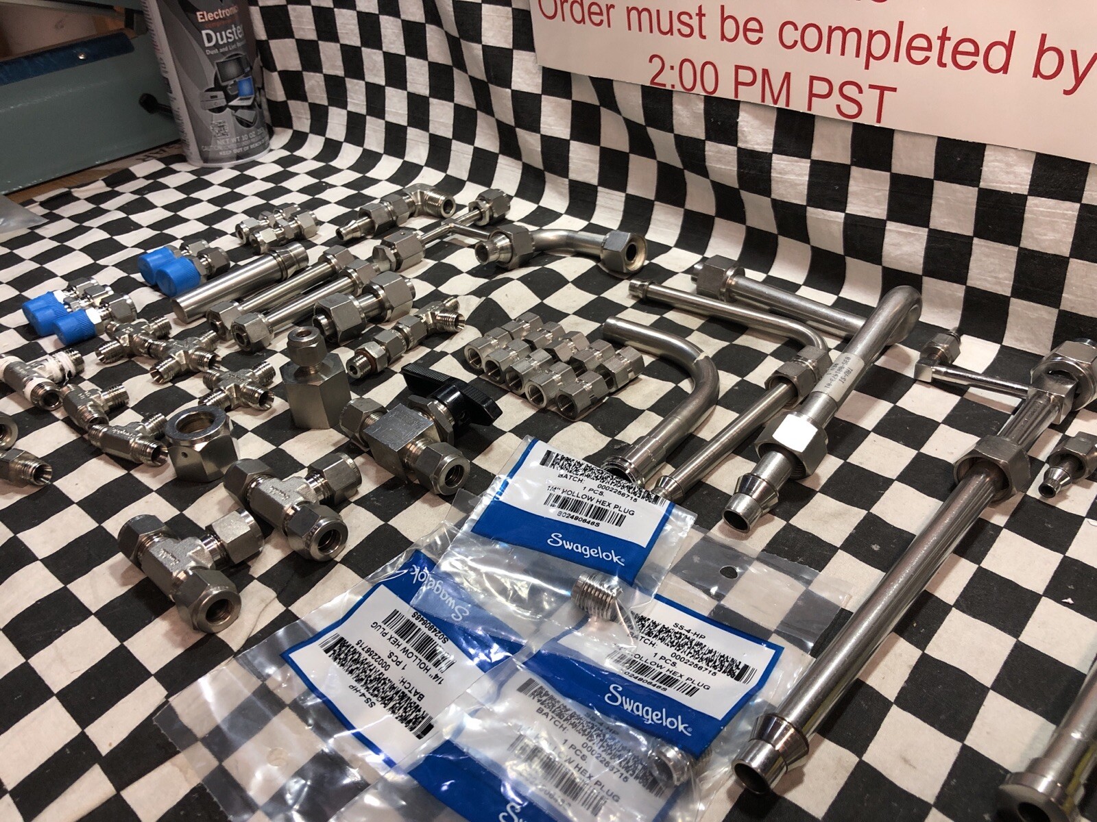 LOT SWAGELOK HAM LET TEE BALL VALVE CROSS UNION PORT COUPLING ELBOW 1/4″ TO 1/2″