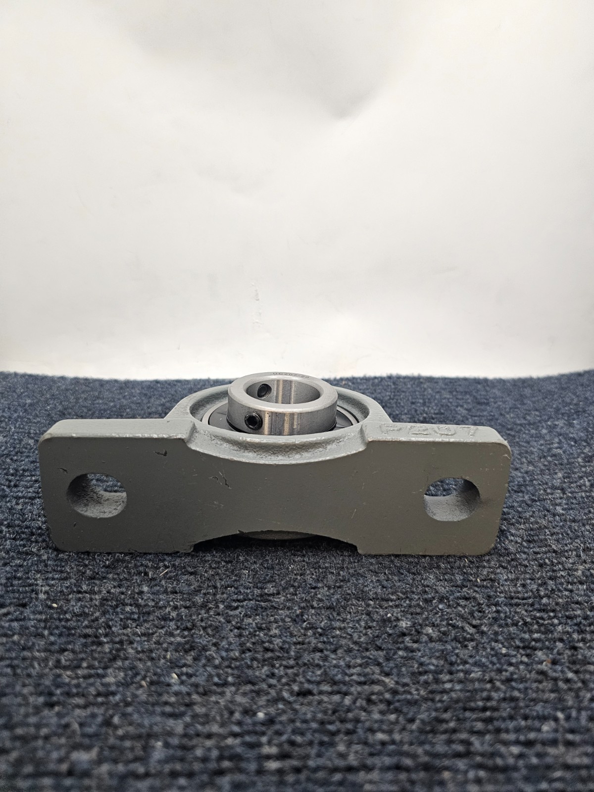 P207 2-Bolt Pillow Block With UC207-20 Bearing – Gray