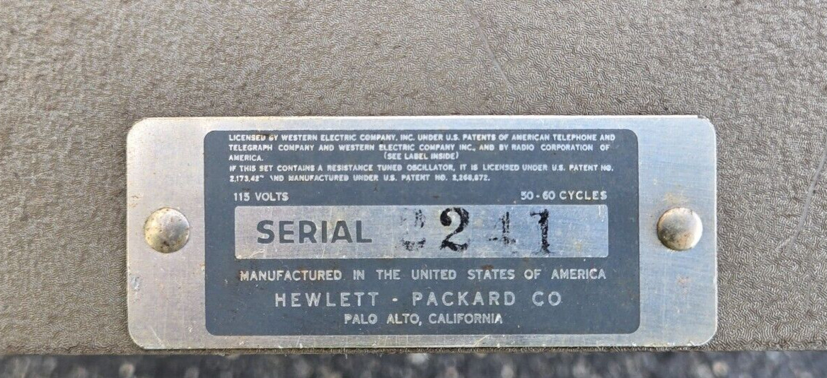 Used Hewlett Packard SWR Model: 415A