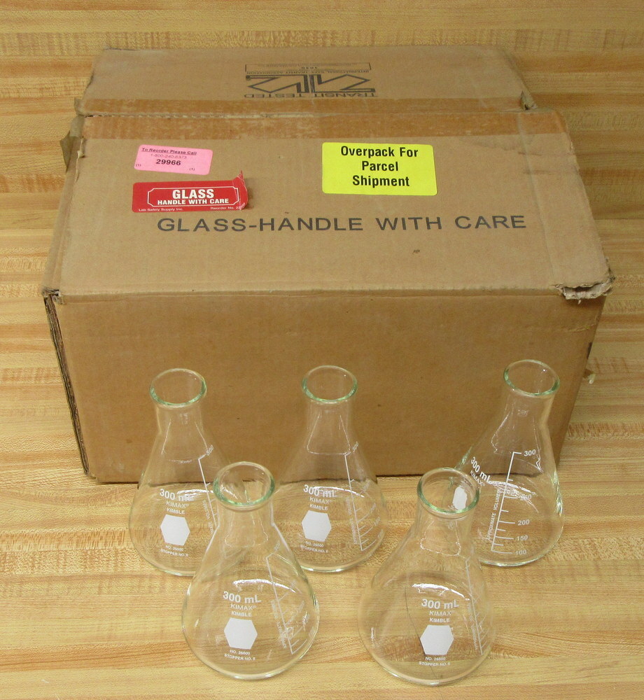 Kimble-Chase 26500-300 Erlenmeyer Flask 26500300 (Pack of 5)