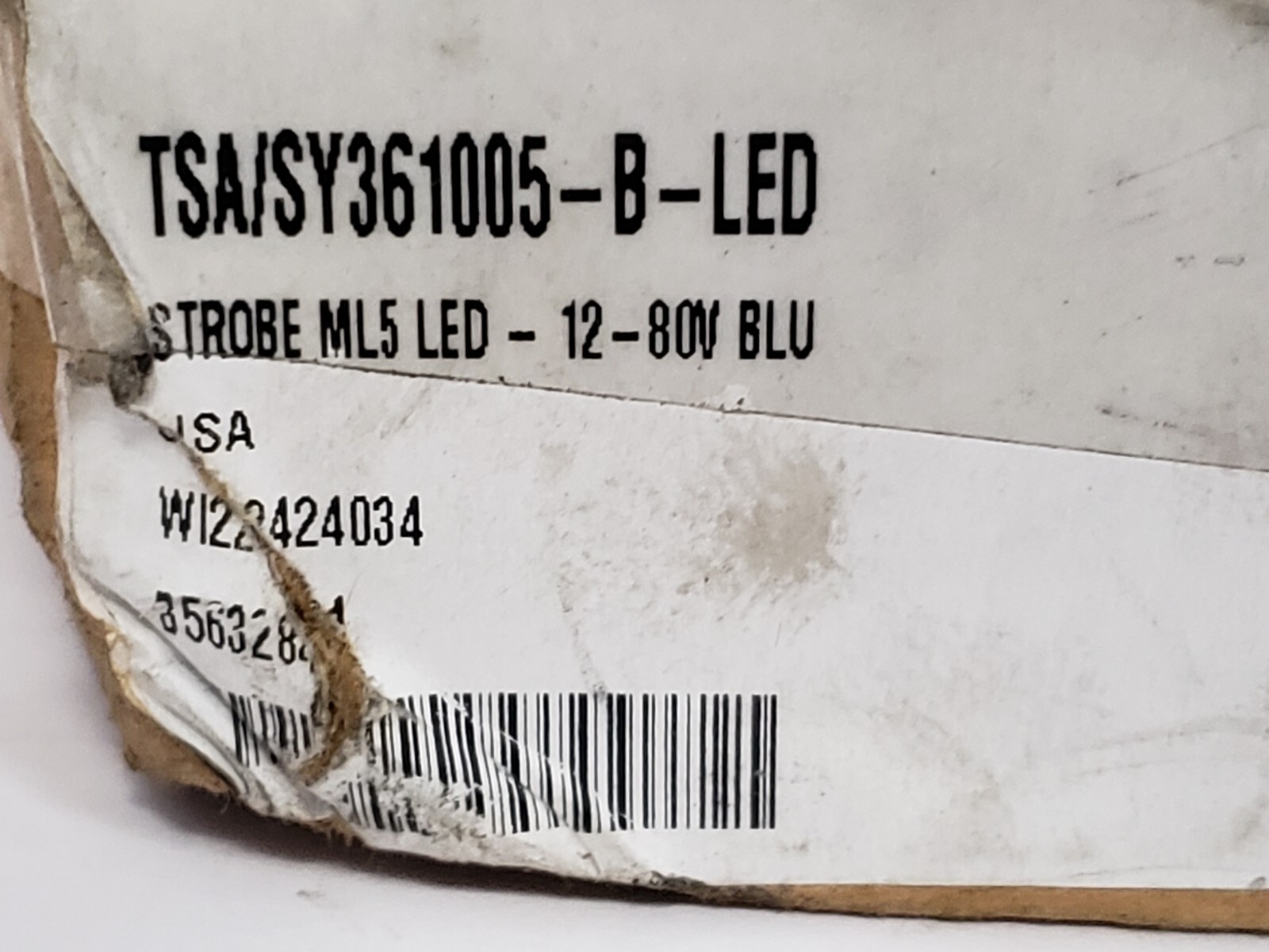 METEROLITE TSA/SY361005-B-LED STROBE LIGHT 12-80V DC NIB