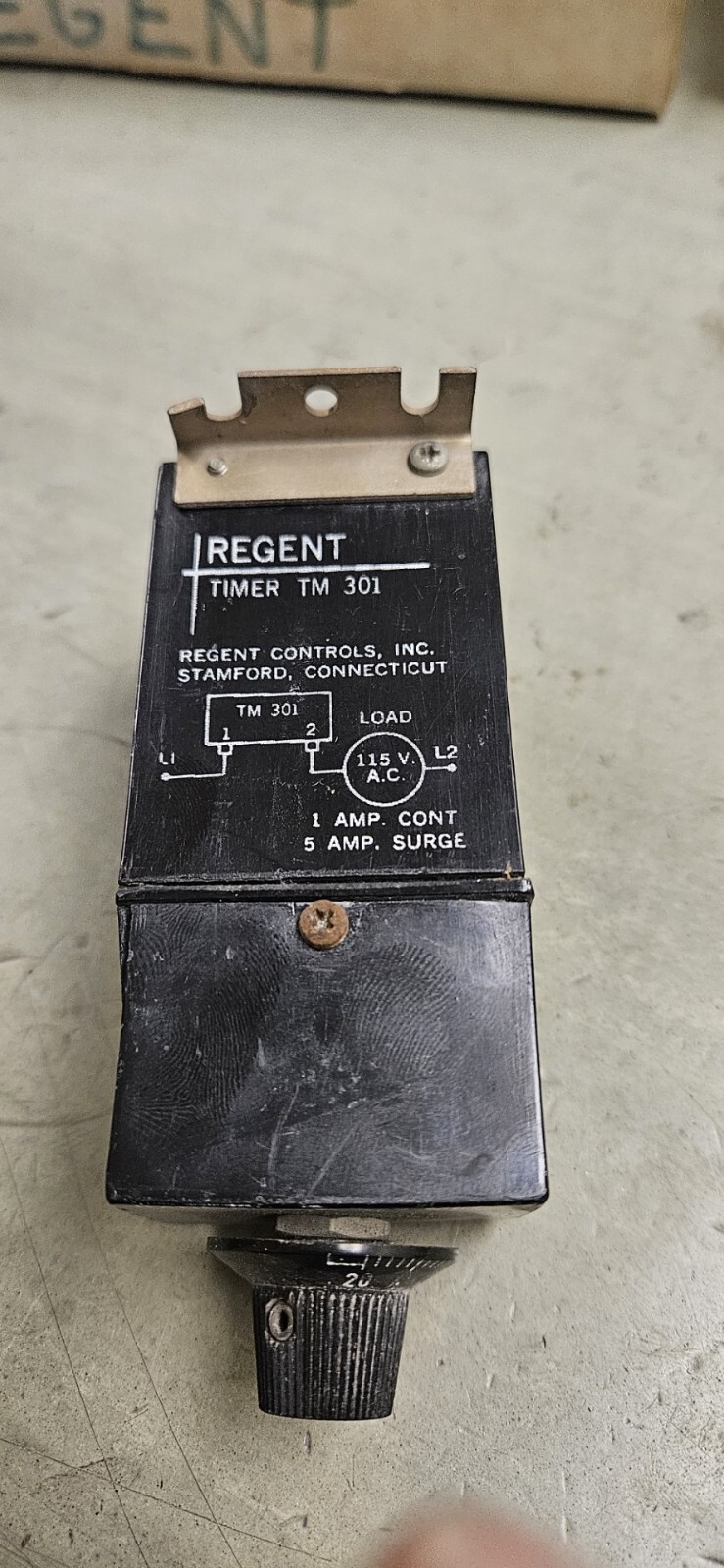 REGENT CONTROLS TM301 D2M DELAY TIMER 115VAC