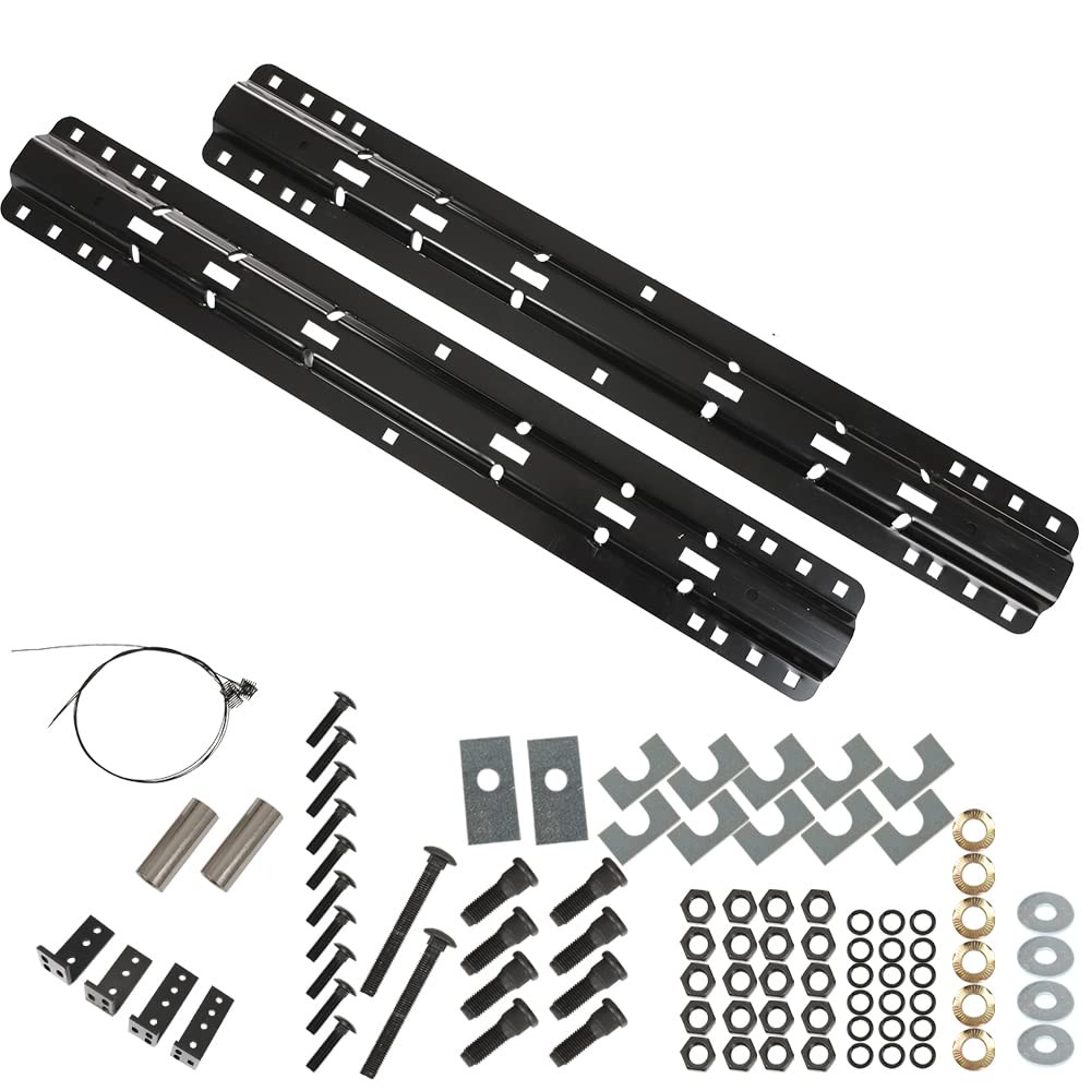 Fifth 5th Wheel Trailer Hitch Mount Rails and Installation Kits for Full-Size…