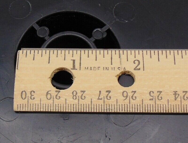 One (1) Large Empty Black Plastic Spool for Chain Cable Wire Paracord 6.75″ Tall
