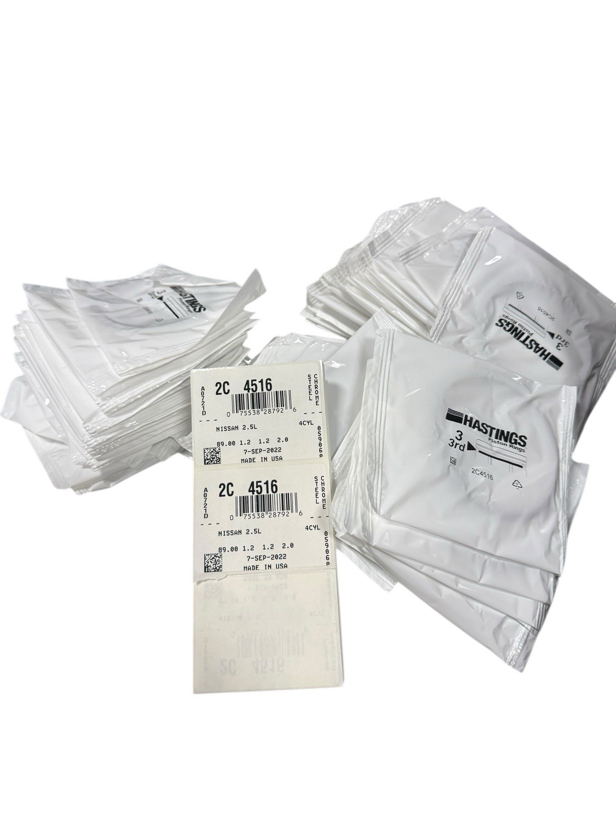 Hastings 2C4516 Engine Piston Ring 3rd For Nissan 2.5L BOX OF 58 PACKS FRESHP