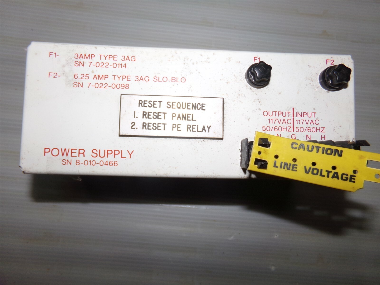 Chemetron Power Supply 8-010-0466 *FREE SHIPPING*