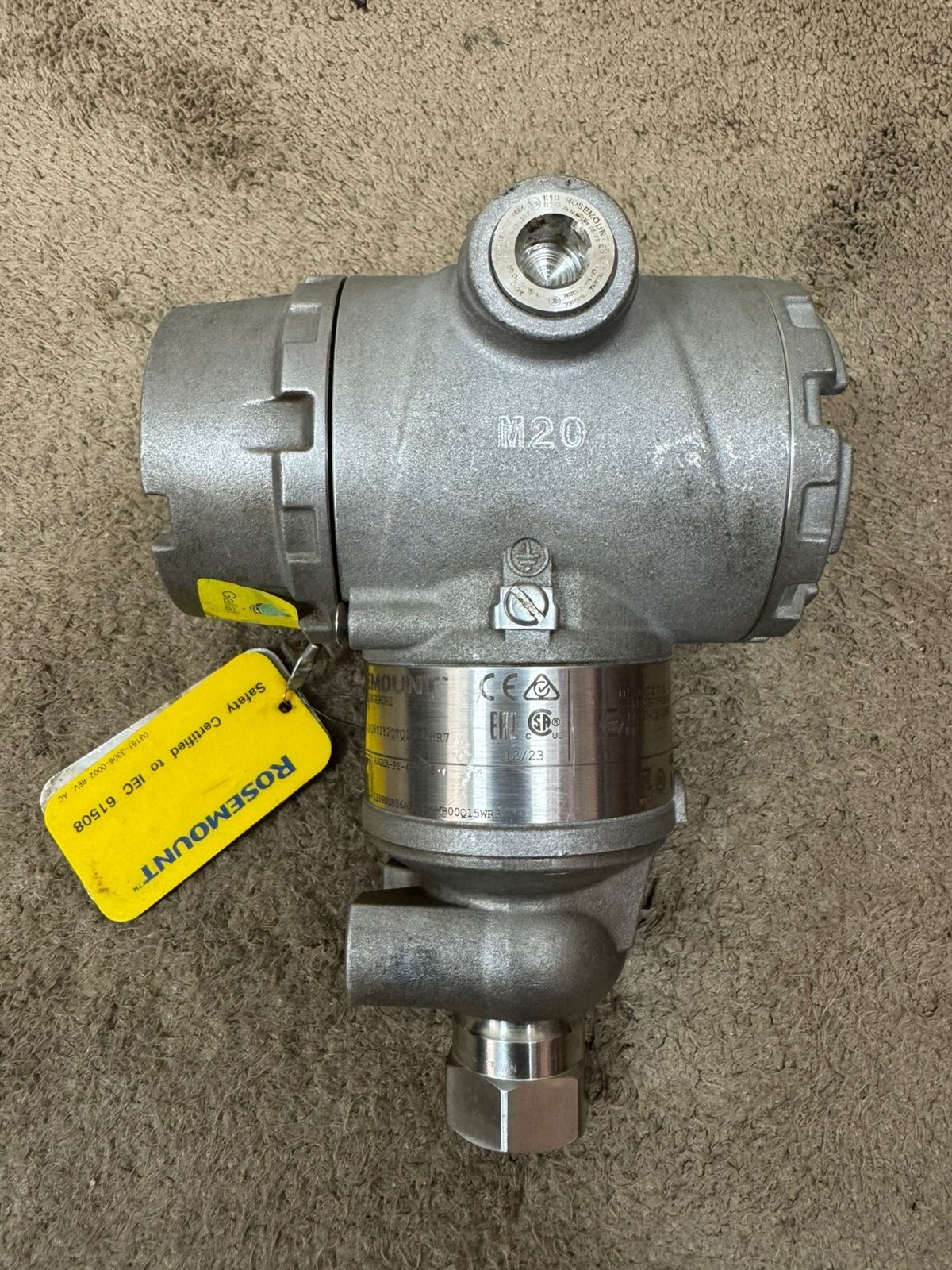 Rosemount / Pressure Transmitter / 3051TG4 / WP 3705PSI-256BAR / Cal. 0-235BAR G