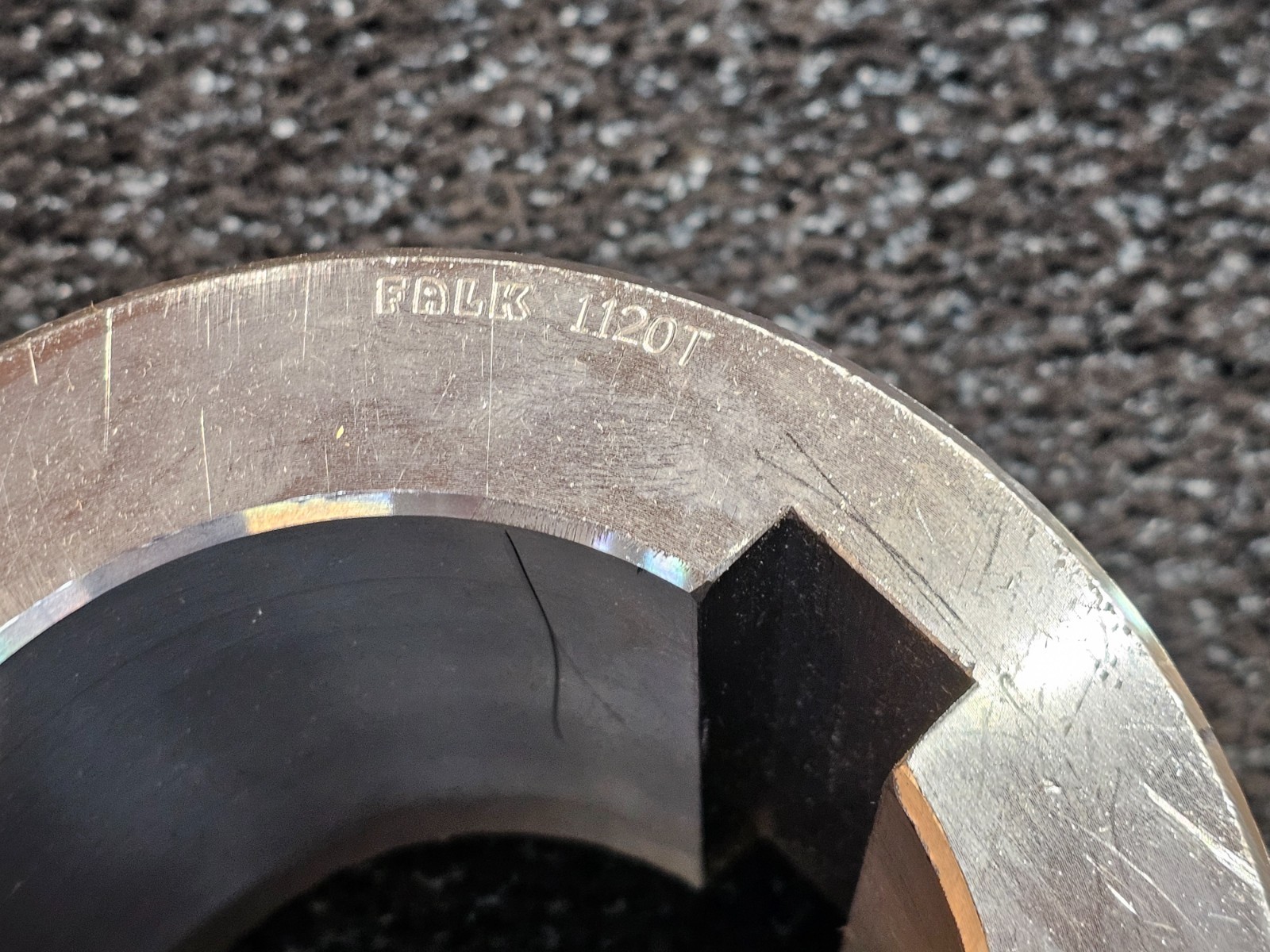 FALK 1120T 4.4965 Grid Coupling Hub Finished w/ Keyway Bore, 4.4965 in Bore Dia