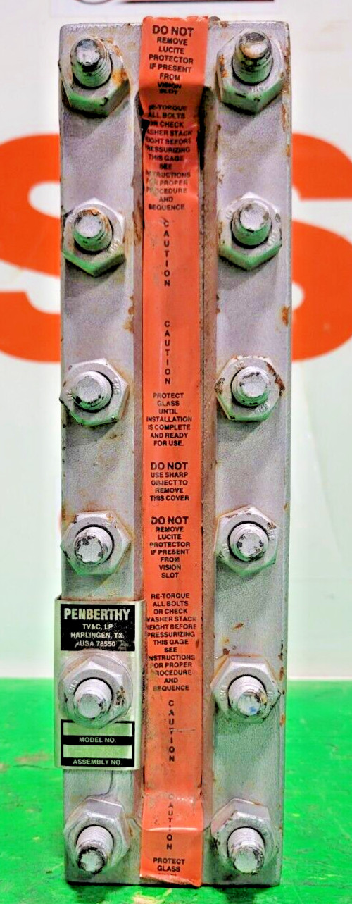 🟠PENBERTHY FLAT GLASS GAGES 1RL6 LOW PSI STEEL PESSCO OFFERING 1 G072224-1-6 🗽