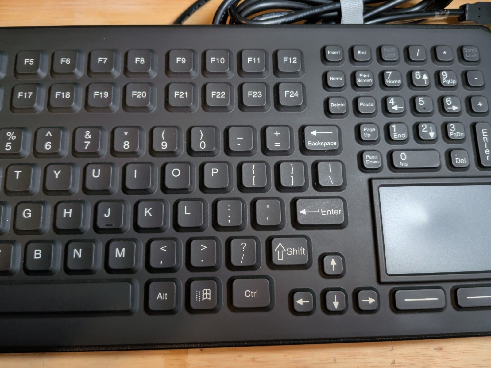 iKey DU-5K-TP2-USB Keyboard w/ Touchpad REV:P1-F24R3-2