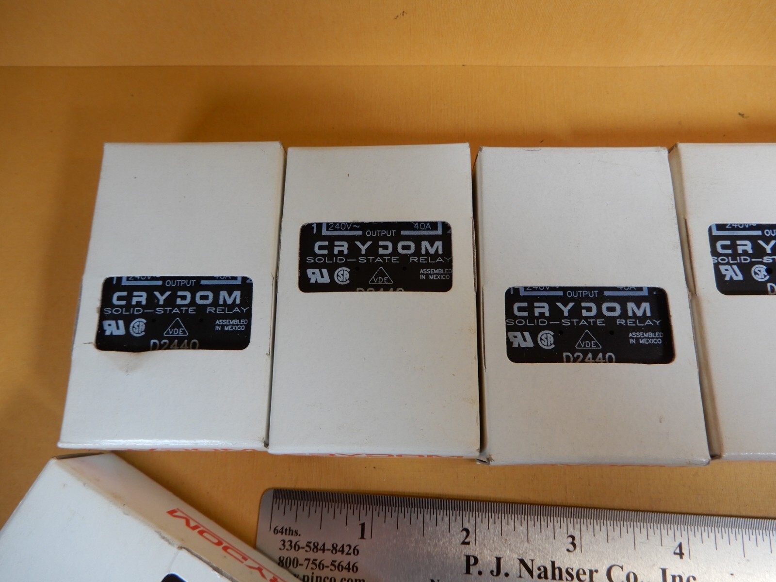 Crydom D2440 Solid State Relays (7) 3-32VDC Control Switch 240VAC 40A