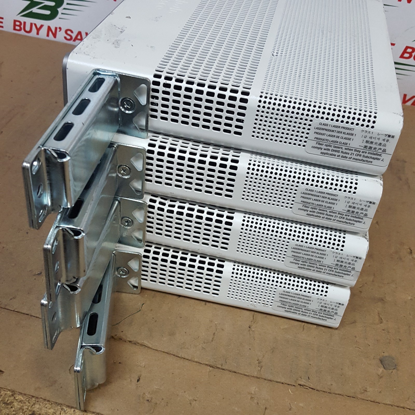 Lot of 4- Cisco Catalyst WS-C3560CX-12TC-S V04 (No Power Crds) Powers On – USED