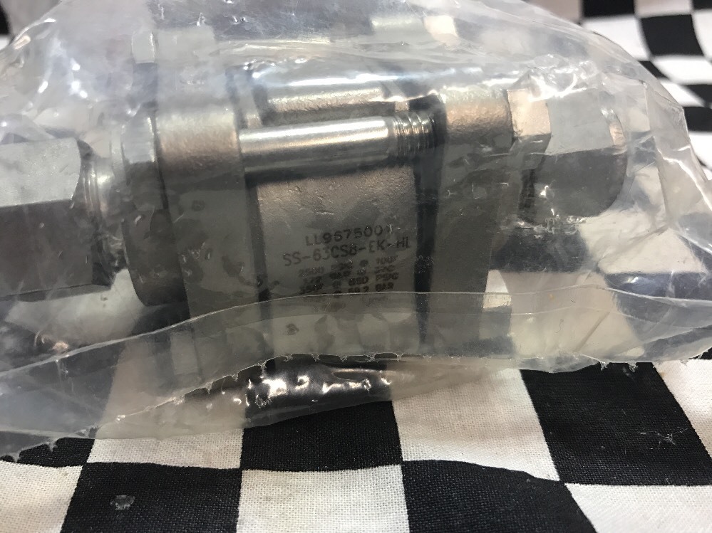 SWAGELOK Ball Valve 60 Series, 1/2″, SS-63CS8-EK-HL, SS63CS8EKHL, #1371A3