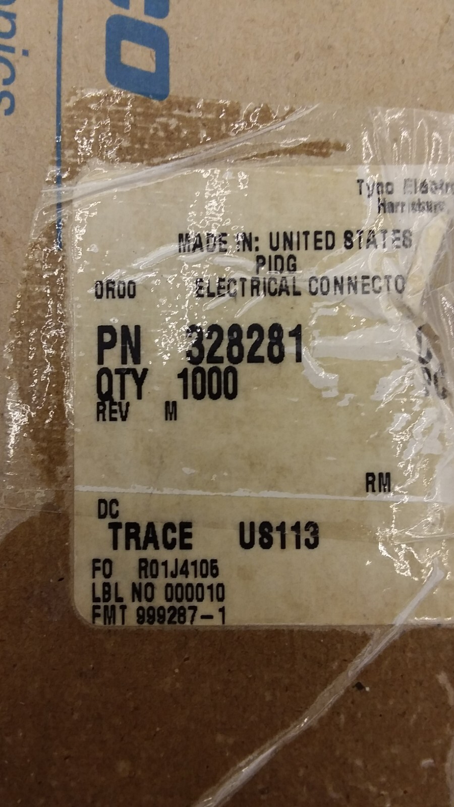 TYCO ELECTRICS 328281 TERMINAL SPADE/FORK #6 CRIMP 16-14AWG LOT OF 25 NNB