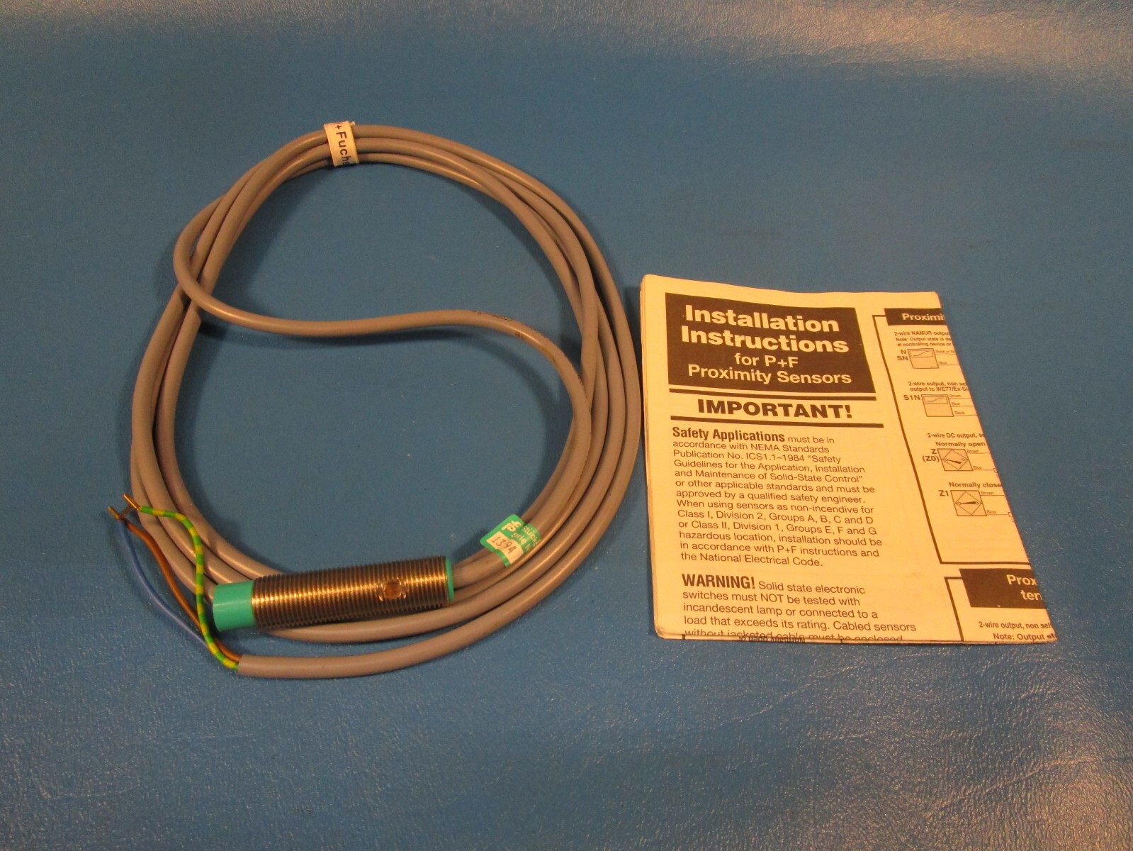 PEPPERL + FUCHS NJ4-12GM50-WS PROXIMITY SENSOR 26579S, Missing Hardware