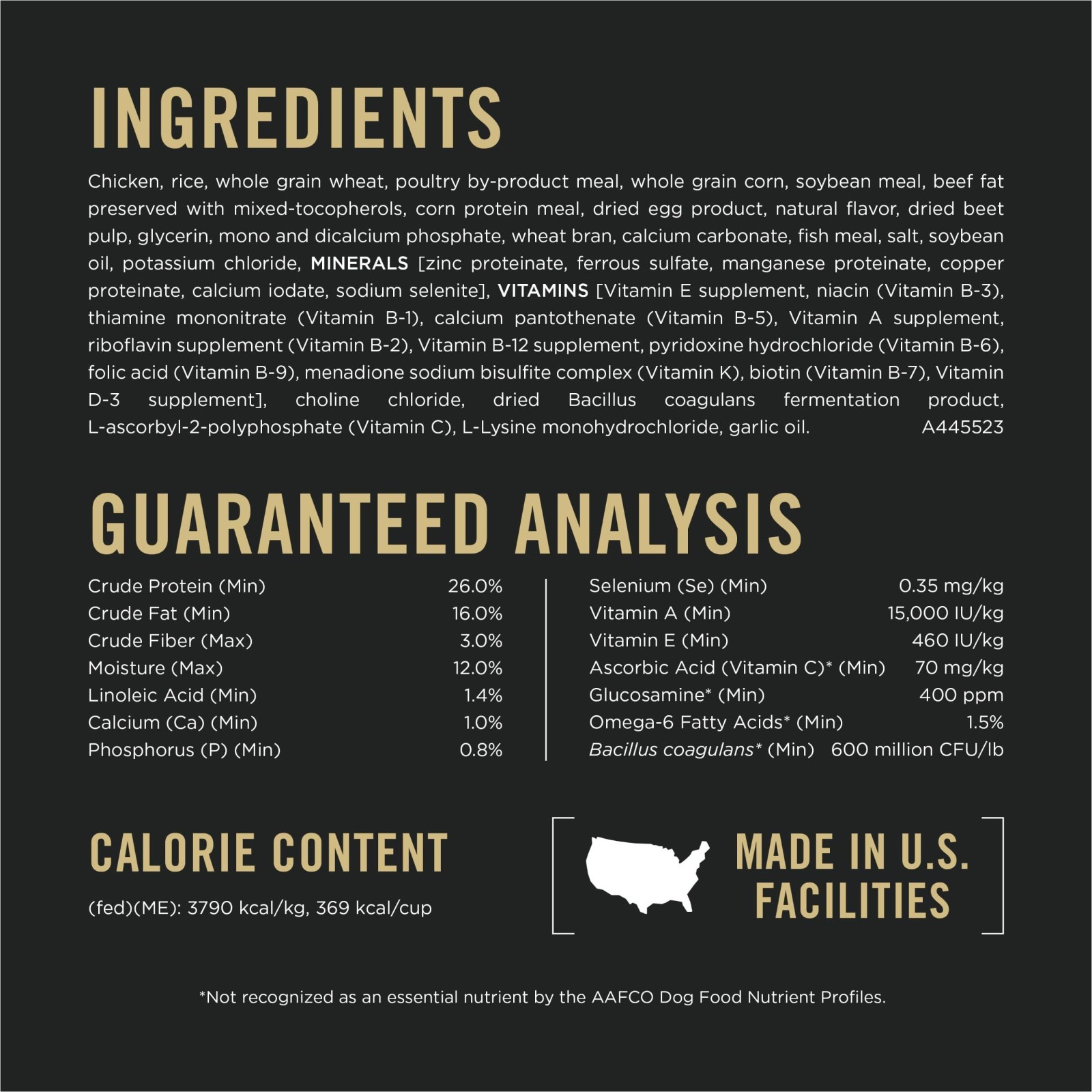Purina Pro Plan Complete Essentials Shredded Blend Chicken and Rice Dog, 47 lb