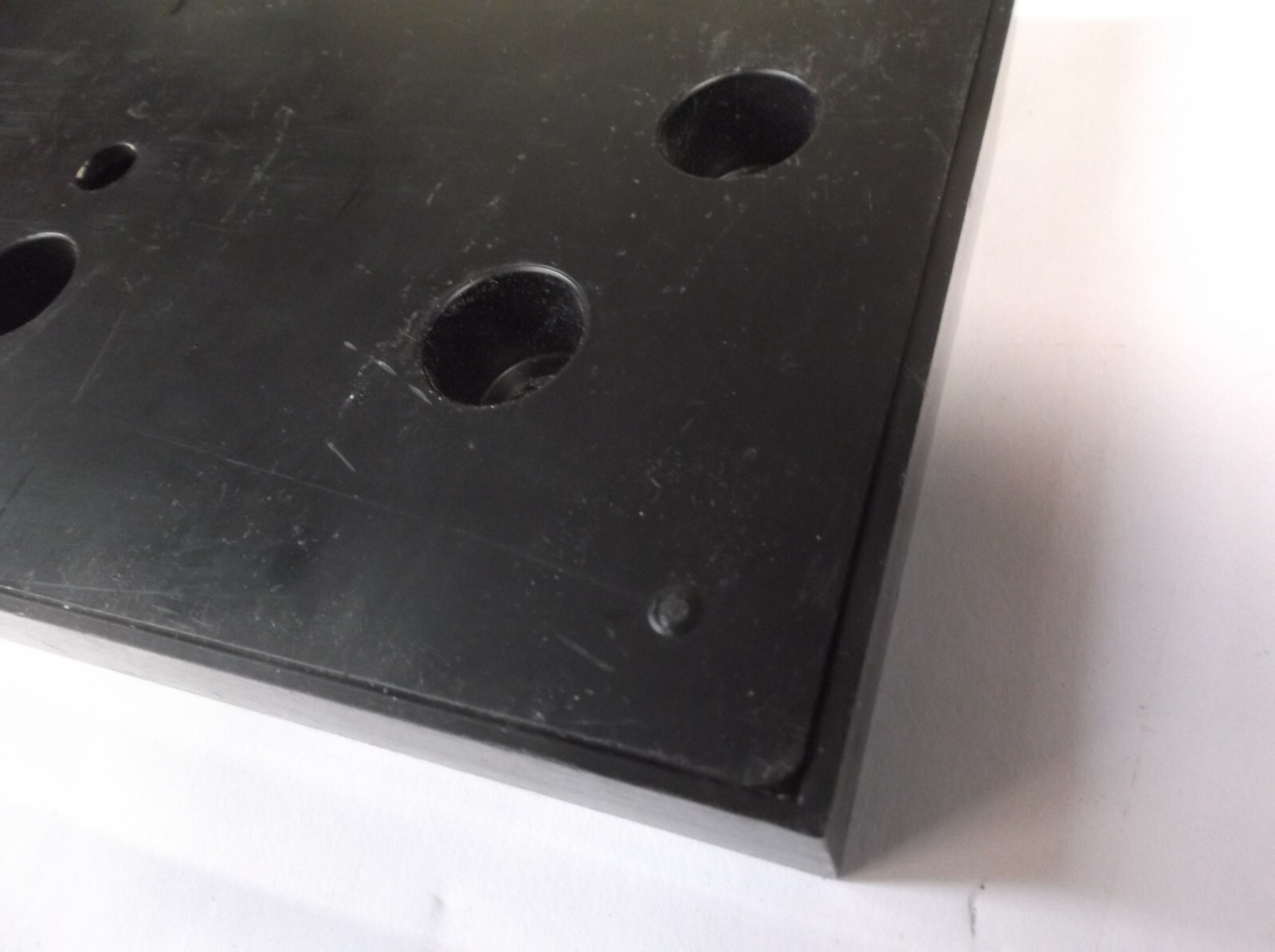 5 sets Trophy Parts for 2 post style cherry finish weighted plastic base and lid
