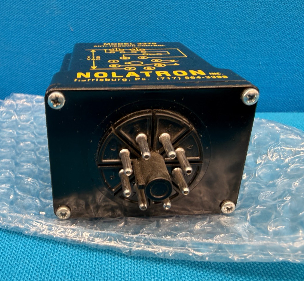 Nolatron Model 3370 Anti Tiedown Control Module 115VAC 10A Industrial Relay