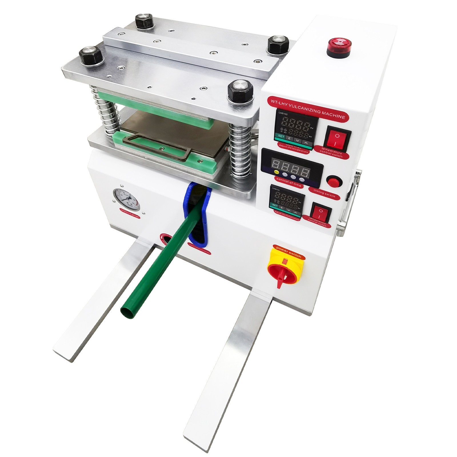 110V 1500W Vulcanizing Machine 50-350℃ Desktop Flat Plate for Rubber Plastic